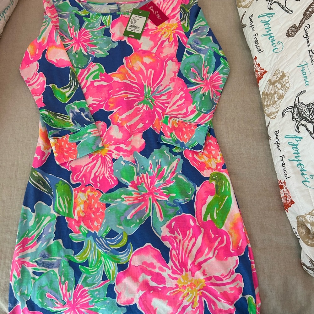 Lilly Pulitzer Floral Long Sleeve Dress